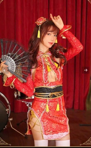 Robe malymoon rouge chine - robe,